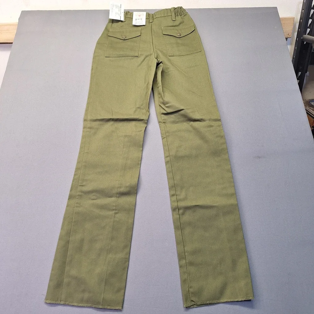 Boy Scouts of America BSA Uniform Pants Olive Green Size 12 Waist 26 Vintage USA